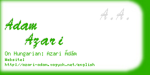 adam azari business card